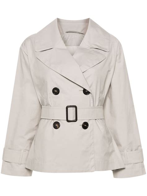 Max Mara JTrench Short Trench Coat Neutrals FARFETCH