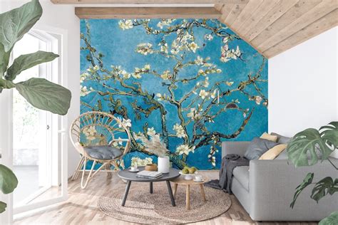 Vincent Van Gogh Cherry Blossom Peel And Stick Wallpaper Removable Art