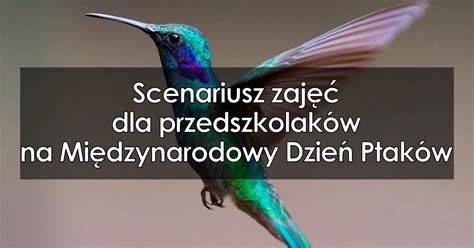 Scenariusz Zaj Dla Przedszkolak W Na Mi Dzynarodowy Dzie Ptak W