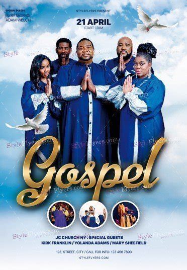 Gospel Psd Flyer Template 28277 Styleflyers