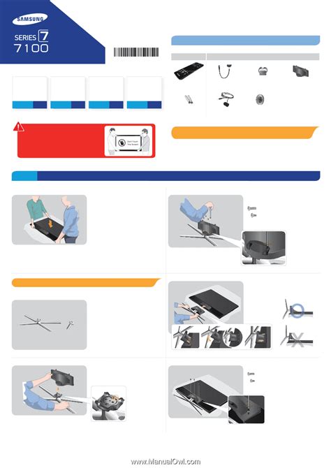 Samsung UN55F7100AF | Installation Guide Ver.1.0 (English) - Page 1