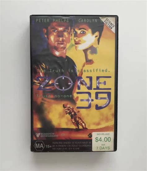 ZONE 39 VHS Roadshow Big Box Ex Rental Video Tape 1996 Australian