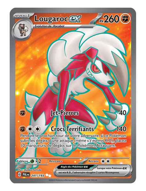 FR Pokémon Carte EV02 241 193 Lougaroc ex SECRETE