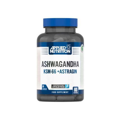 Applied Nutrition Ashwagandha Ksm 66 Astragin 60 Caps Herbs And Plant