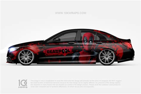 Deadpool Comics Car Wraps Made With Top 3m Vinyl 10kwraps