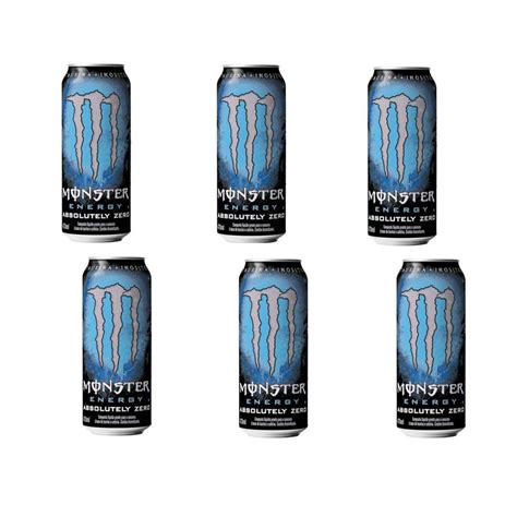 Energético Monster Absolutely Zero Lata 473ml 6 Unidades Top Submarino