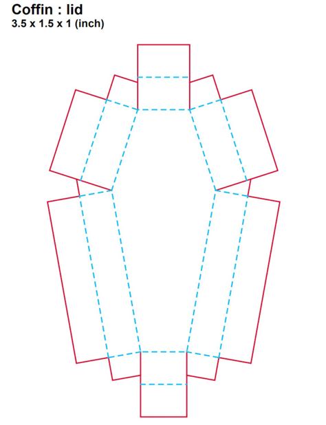 Printable Coffin Box Templates