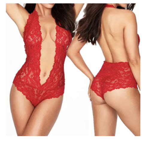 Private Label Tops Hot Sexy Transparent One Piece Sexy Lingerie Red Xlarge Poshmark