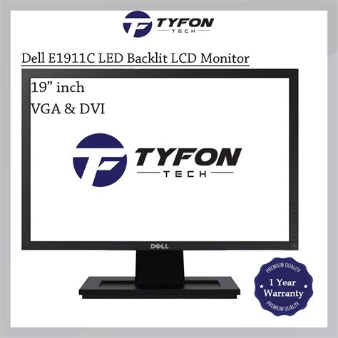 Dell 19 Inch Widescreen Led Backlit Lcd Monitor E1911c Refurbished