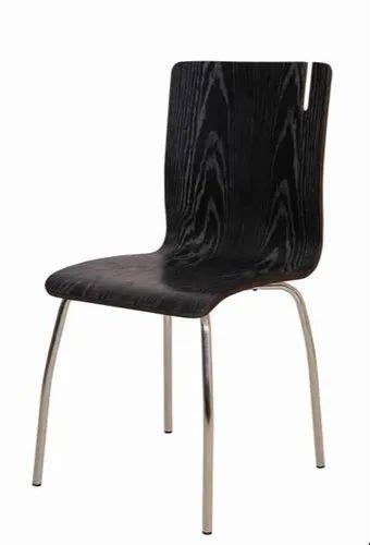 Omacme LST 13 Black Laminated Cafeteria Chair Seating Capacity 1