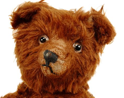 Gebruder Bing Teddy Bear German C1920 S Rust Red Mohair With Clear Glass Eyes And Black Pupil