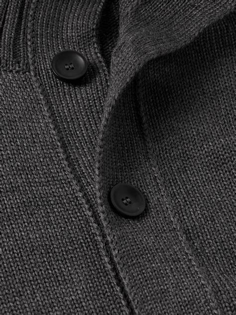 Incotex Chioto Virgin Wool Cardigan Gray Incotex