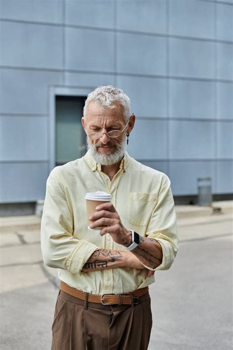 A Mature Gay Man With A Stock Image Image Of Sunlight