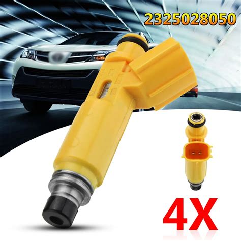 Pcs Car Flow Matched Petrol Fuel Nozzles Injector For Toyota Rav V