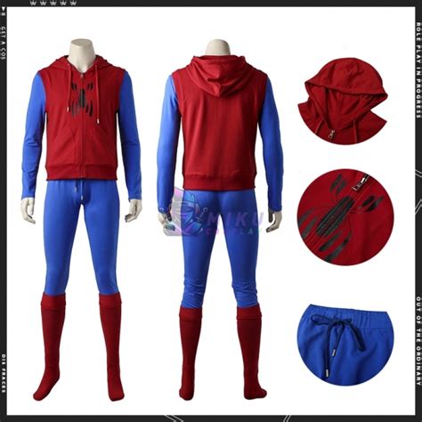 Spiderman Homemade Suit Cosplay Mens Spider Man Homecoming Costume ...