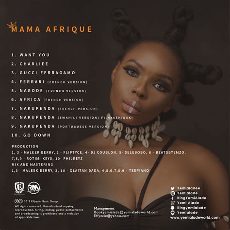 Yemi Alade Unveils Cover Artwork And Tracklist For Mama Afrique Ep