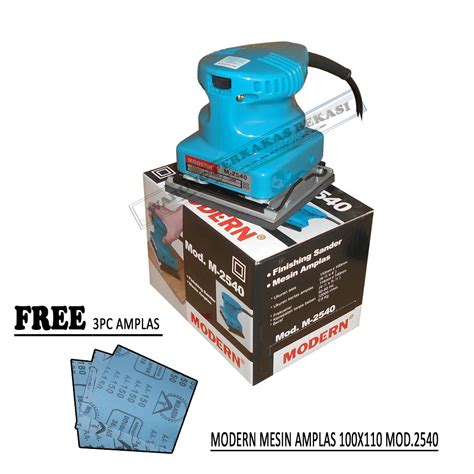 Jual Modern Finish Sander Mesin Amplas Listrik Model Kotak 110x100mm