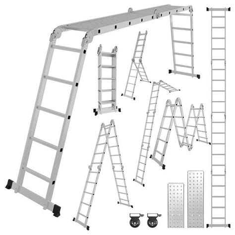 Swanew Aluminium Multifunktionsleiter X Cm Bis Kg Belastbar