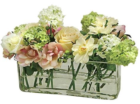 Rectangular Glass Vase Flower Vase Arrangements Flower Vases Glass