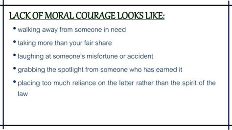 The moral courage | PPT