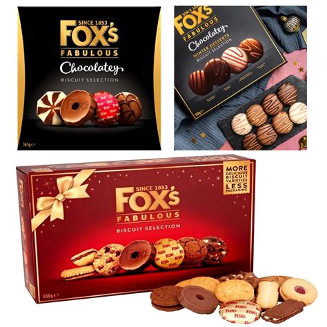 FOX S Biscuit Selection Christmas Set Classic 550g Chocolatey 365g