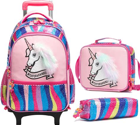 Unicornio Mochila Con Ruedas Con Ruedas Para Ni As Amazon Mx Ropa