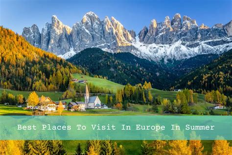 places  visit  europe  summer