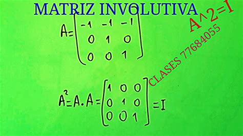 Matriz Involutiva Youtube