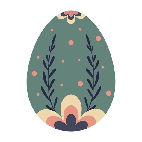 Floral Elegance Easter Egg 59958126 Vector Art at Vecteezy
