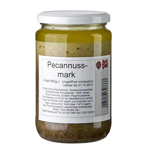 BOS FOOD Pecannuss Mark 100 Mark Ohne Zusatzstoffe 650 G BOS FOOD