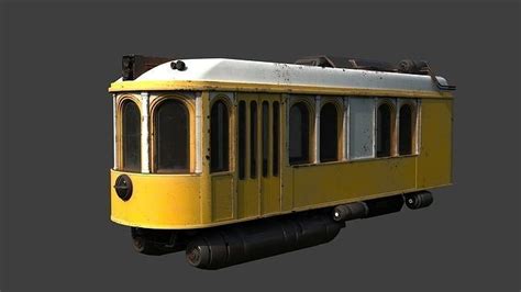 Steampunk Tram 3d model 3D model | CGTrader