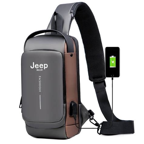 Jeep Buluo Marca De Alta Qualidade Homens Peito Sling Sacos Motocicleta