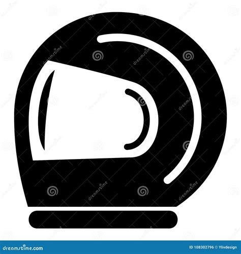 Icono Del Casco Del Corredor Estilo Negro Simple Ilustración Del