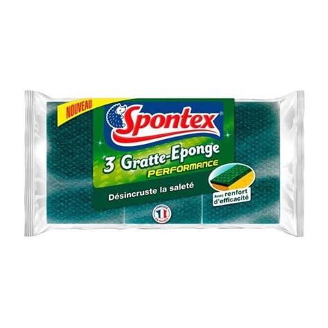 Spontex Gratte Eponge Performance X3 Cdiscount Au Quotidien