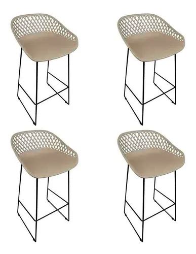 Banqueta Cozinha Balcão Gourmet Clarice Rivatti Unidades Cor Nude MercadoLivre