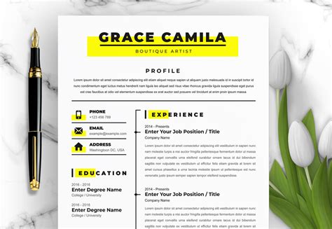 Resume Template for Microsoft Word - Design Cuts