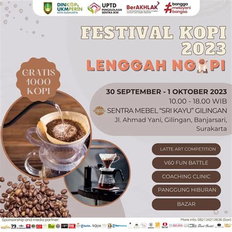 Festival Kopi Lenggah Kopi Kembali Hadir Di Kota Solo Seremonia Id