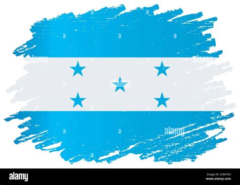 Bandera de Honduras, República de Honduras. Plantilla para el diseño de ...