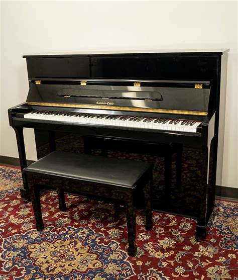 Conover Cable Upright Piano Polished Ebony Yosa Reverb