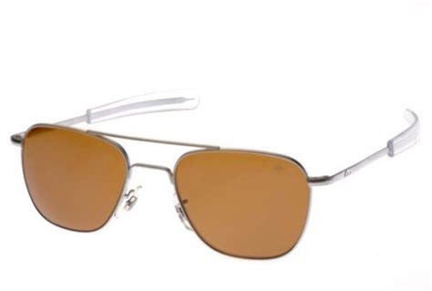 AO Eyewear Original Pilot Sunglasses 55mm Matte Chrome Frames With