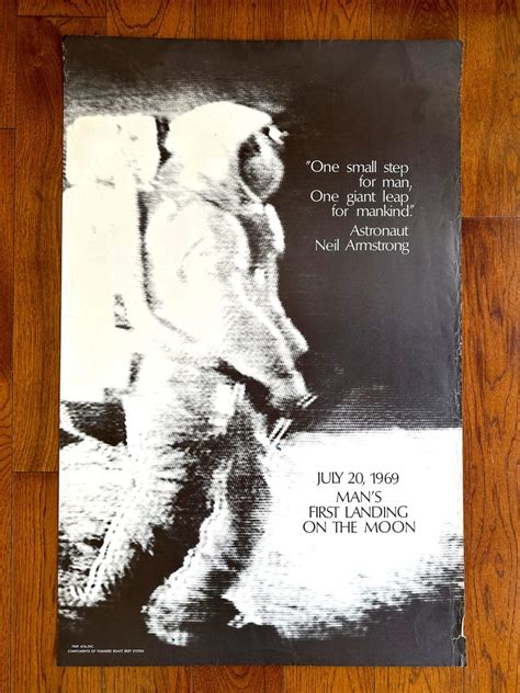 Man’s first landing on the moon Poster – Dark Entries Records