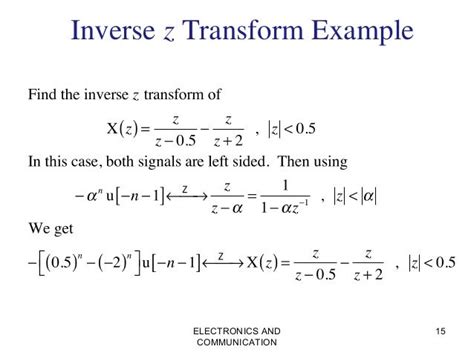 Electrical test modules: Inverse ztransform solved examples