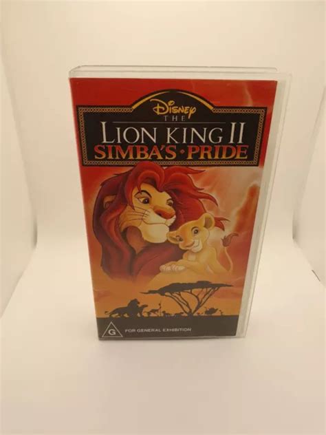 The Lion King Simba S Pride Disney Vhs Video Cassette Tape