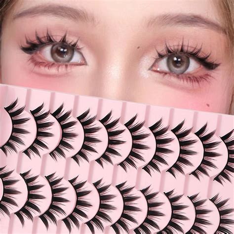 Eyelashes Natural Manga Lashes Natural Look False Eyelashes Anime