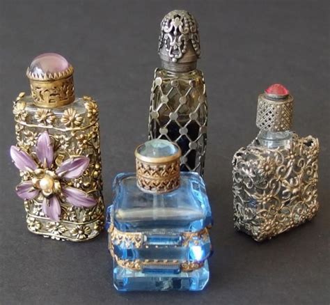 Sold At Auction Czech And French Miniature Perfume Bottles 4 Perfume Bottles Vintage Perfume