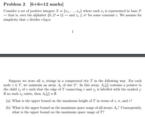 Solved Consider A Set Of Positive Integers X {x 1 X N}