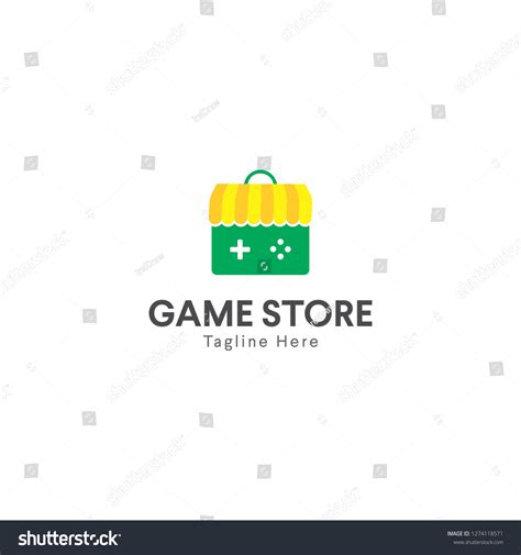 Game Store Logo Design Template Icon Stock Vector (Royalty Free ...