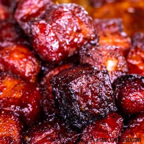 Pork Belly Burnt Ends Sweet And Smoky A Grill For All Seasons