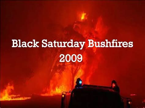 PPT - Black Saturday Bushfires PowerPoint Presentation - ID:3239917