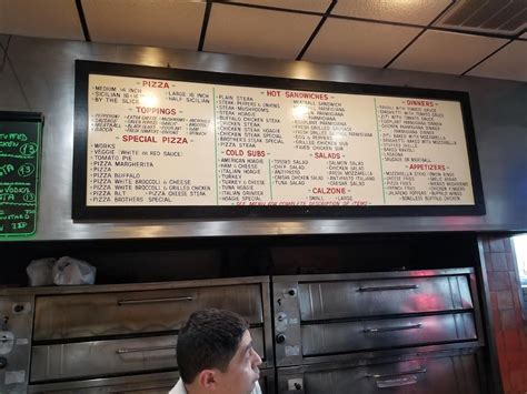 Menu At Brothers Pizza On Whitehorse Pizzeria Hamilton Township